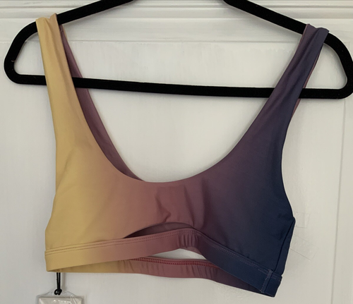 Kith Jax Swimsuit Top Yellow Rose Ombre Small New - Picture 6 of 16