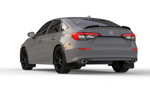 Rally Armor 2022 Honda Civic (Incl. Si/Sport/Touring) Black UR Mud Flap w/ Grey - Foto 5 di 12