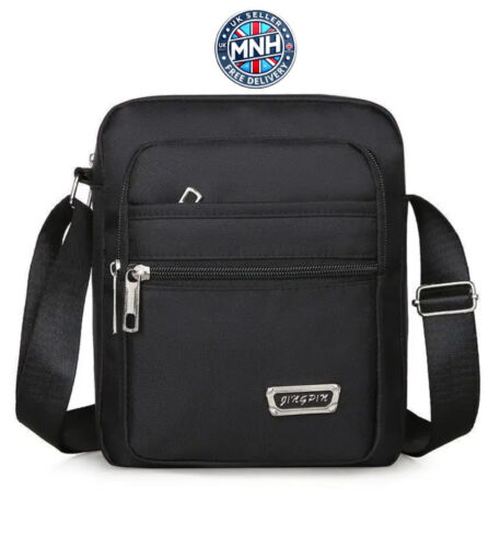 Mens Multifunctional Multi-Zipper Crossbody Shoulder Bag UK Stock free delivery - Picture 10 of 13