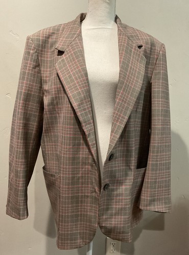 Blazer Chaqueta Traje Zara Mujer De Gran Tamaño A Cuadros Marrón Taupe Multicolor Talla XL NUEVO SIN ETIQUETAS - Imagen 10 de 13