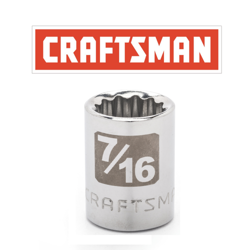 Craftsman Easy Read Socket 1/4" Drive Shallow or Deep Metric or Inch Choose Size - Picture 25 of 66