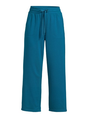 Athletic Works Women's Galapagos Blue Wide Leg Cropped Pants Size Small 4-6 - Picture 2 of 4
