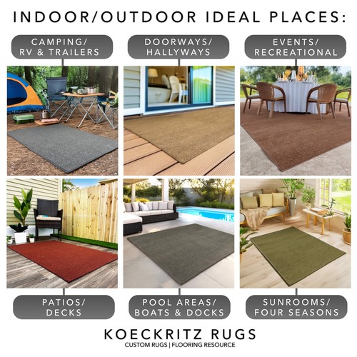 Koeckritz Summerstock 6x8 Ribbed Indoor Outdoor Rug – 6 Colors, Bound/Unbound - Picture 3 of 40