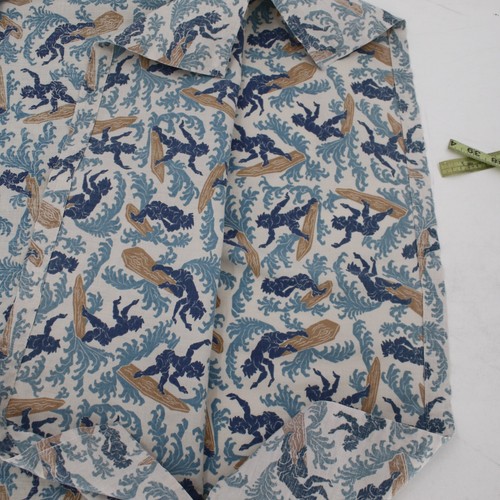 RARE Reyn Spooner x Dietrich Varez Hawaiian Shirt mens 2XL Surfer waves Popover - Picture 9 of 14