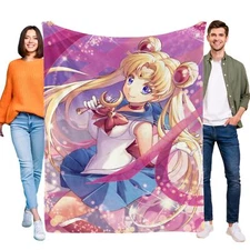 Sailor Moon Blanket Soft Bed Sofa Couch Throw Cozy Lightweigh Birthday Gift