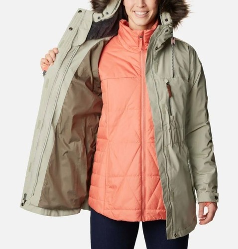 Columbia Payton Pass Interchange 3-in-1 Jacke Damen Größe 1X Farbe Safari - Bild 5 von 12
