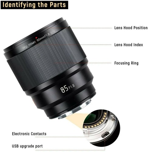 Lente de fotograma completo VILTROX 85 mm F1,8 Mark II STM enfoque automático para cámara Sony montura electrónica - Imagen 10 de 11