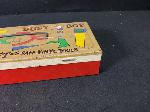 Vintage Busy Boy Tool Chest Box by The Ohio Art Company Pre-owned Collectible - Picture 3 of 12