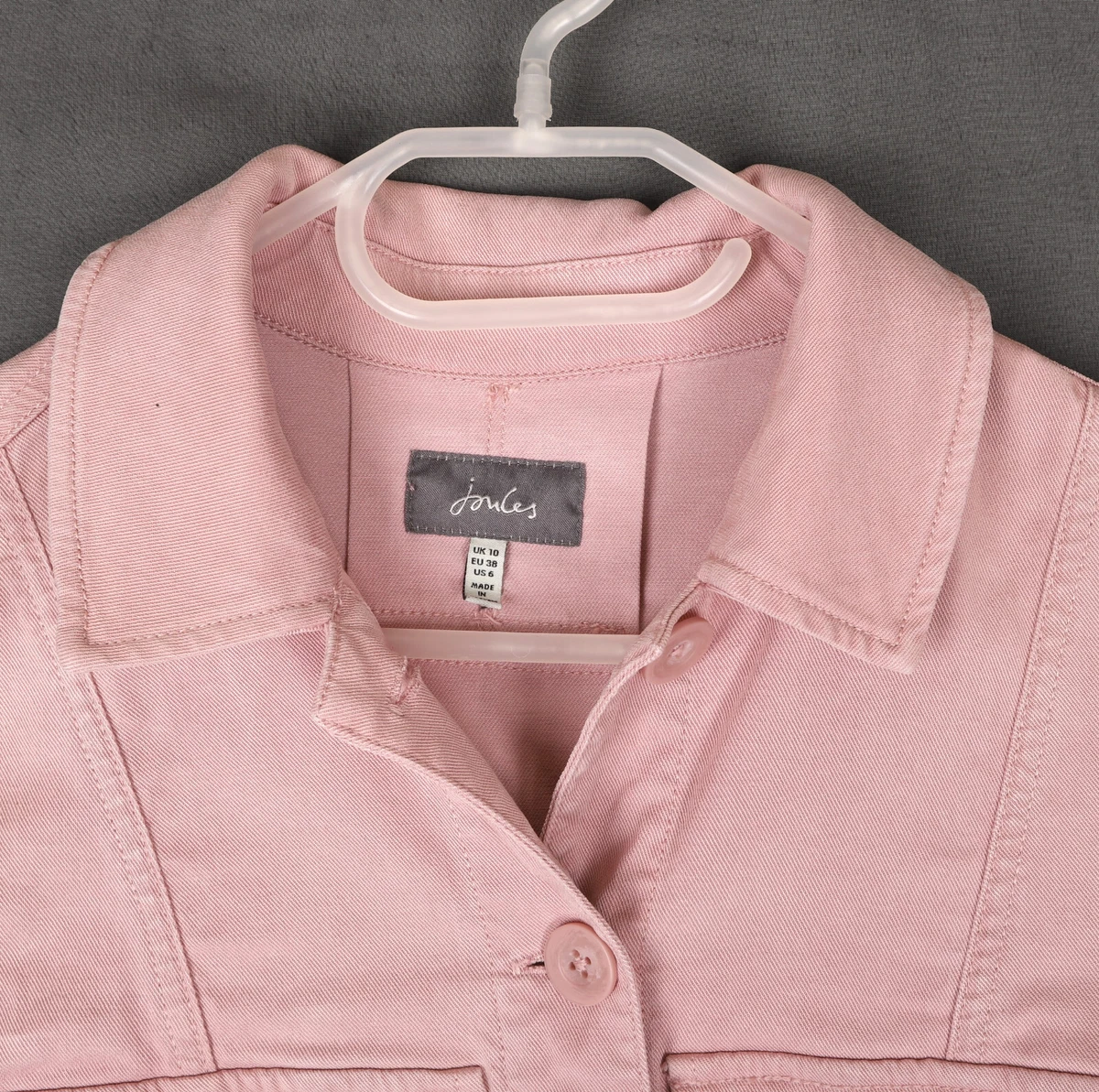 Joules pink denim clearance jacket