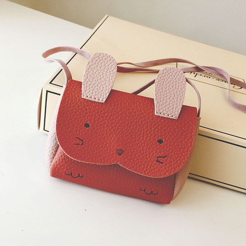 Bebé Niñas Mini Bolso Mensajero Cuero PU Bolso de Mano Precioso Bolso Bandolera Conejo - Imagen 15 de 16