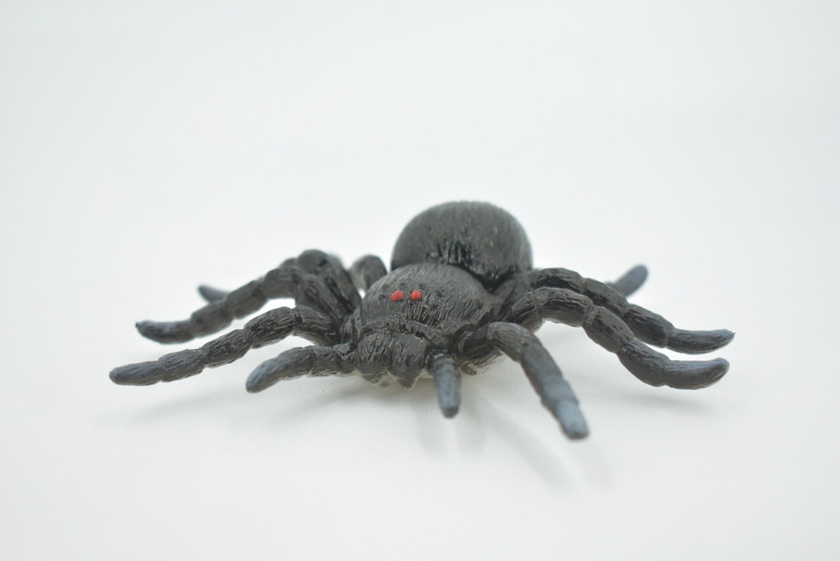 Spider Black Tarantula, Solid Rubber, Toy, Realistic Figure