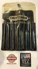Craftsman Wood Boring Bit Set. Item 2092 - 3/8" - 1" Made In Usa πΊπΈπ₯