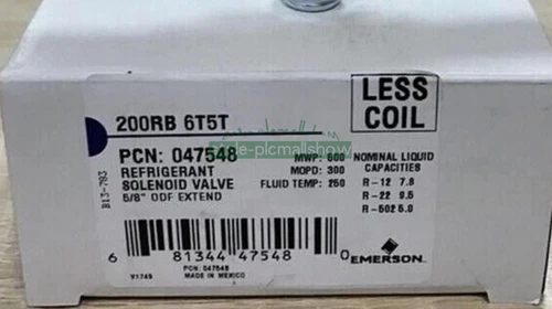 1PCS NEW EMERSON Solenoid Valve 200RB 6T5T 200RB6T5T（Welding5/8)