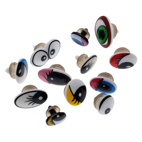 10/50pcs Cartoon Safety Eyes & Washers for Toy Teddy Bear Doll Puppet DIY Craft - Picture 1 of 12