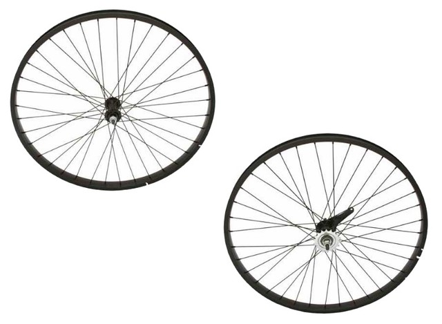 New 24 x 1.75 Bicycle Wheel Set Weinmann 36 Spoke 3//8 ISO 507x24