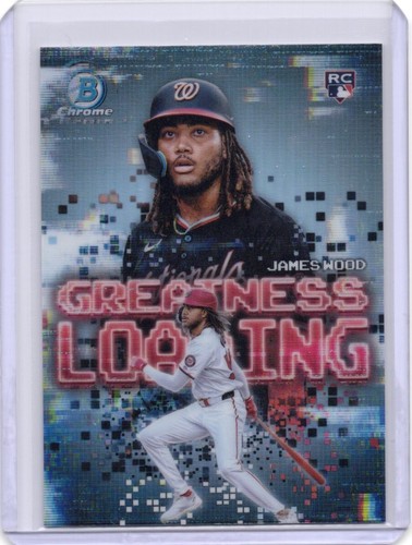 2025 Topps Bowman Chrome Greatness Loading James Woods Rookie Card
