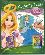 Crayola DISNEY PRINCESS Coloring Pages NEW Sealed 32 Page Set 2014