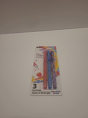INC  Scented Gel Pens (3 Pack) Grape, Blueberry & Strawberry with Comfort Grip