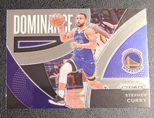 2021-22 Panini Prizm Basketball Stephen Curry Dominance #14 Golden State...