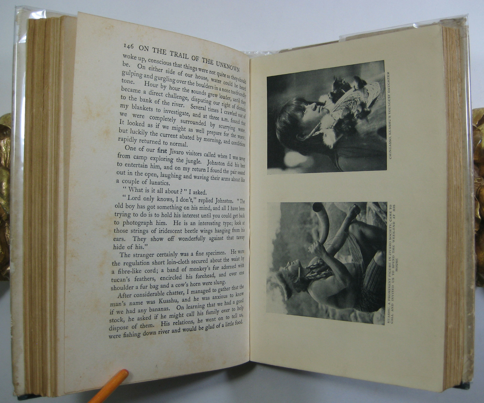 On the Trail of the Unknown Dyott 1st Edition + Clippings Fawcett