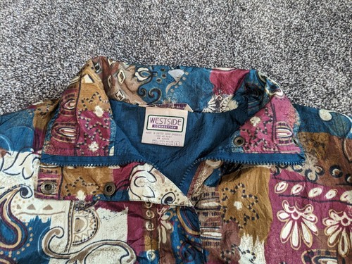 Vintage 90's Windbreaker Track Suit Jacket & Pants Lot Of 2 Large Westside Color - Picture 6 of 17