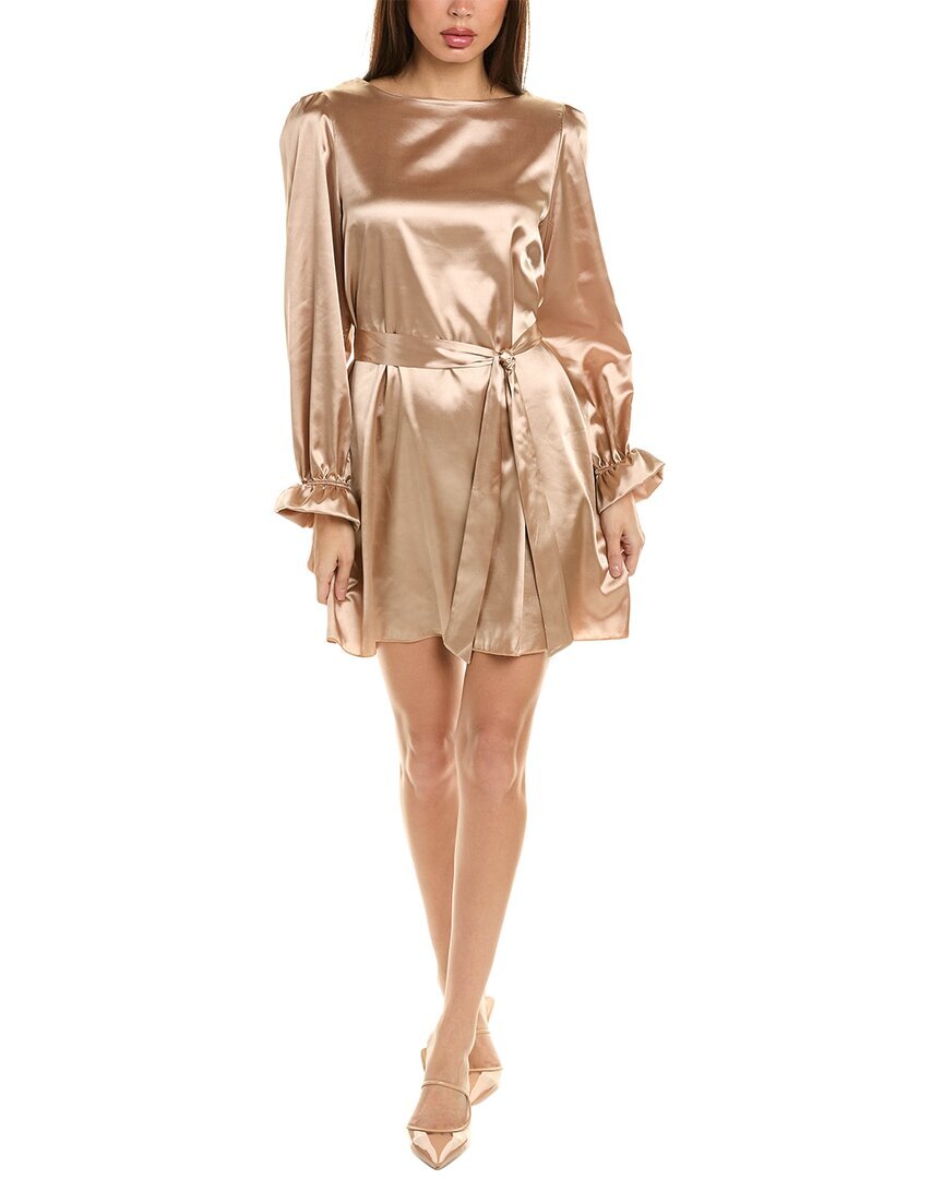 Моим любимым атласное мини-платье Womens Gold S