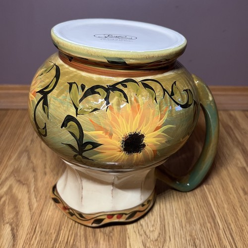 Certified International Margaret Le Van Sunflower 88 Oz Pitcher 8 3/4” - Picture 7 of 9