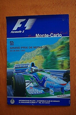EIN PLAKAT GRAND PRIX MONACO 1995