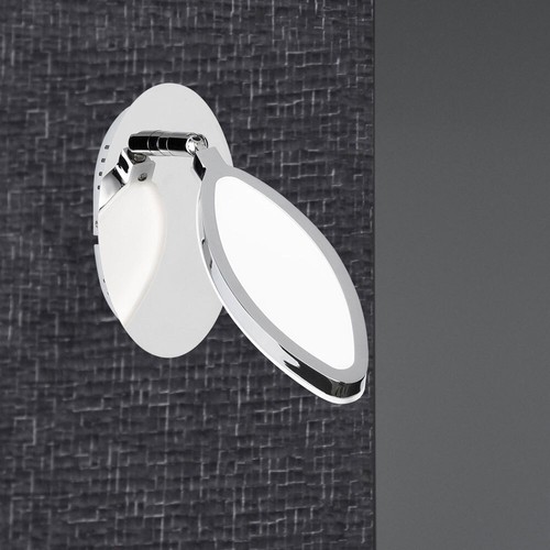 Lampada Da Parete Design LED Regolabile In Cromo Spot Mobile WOFI - Foto 11 di 11