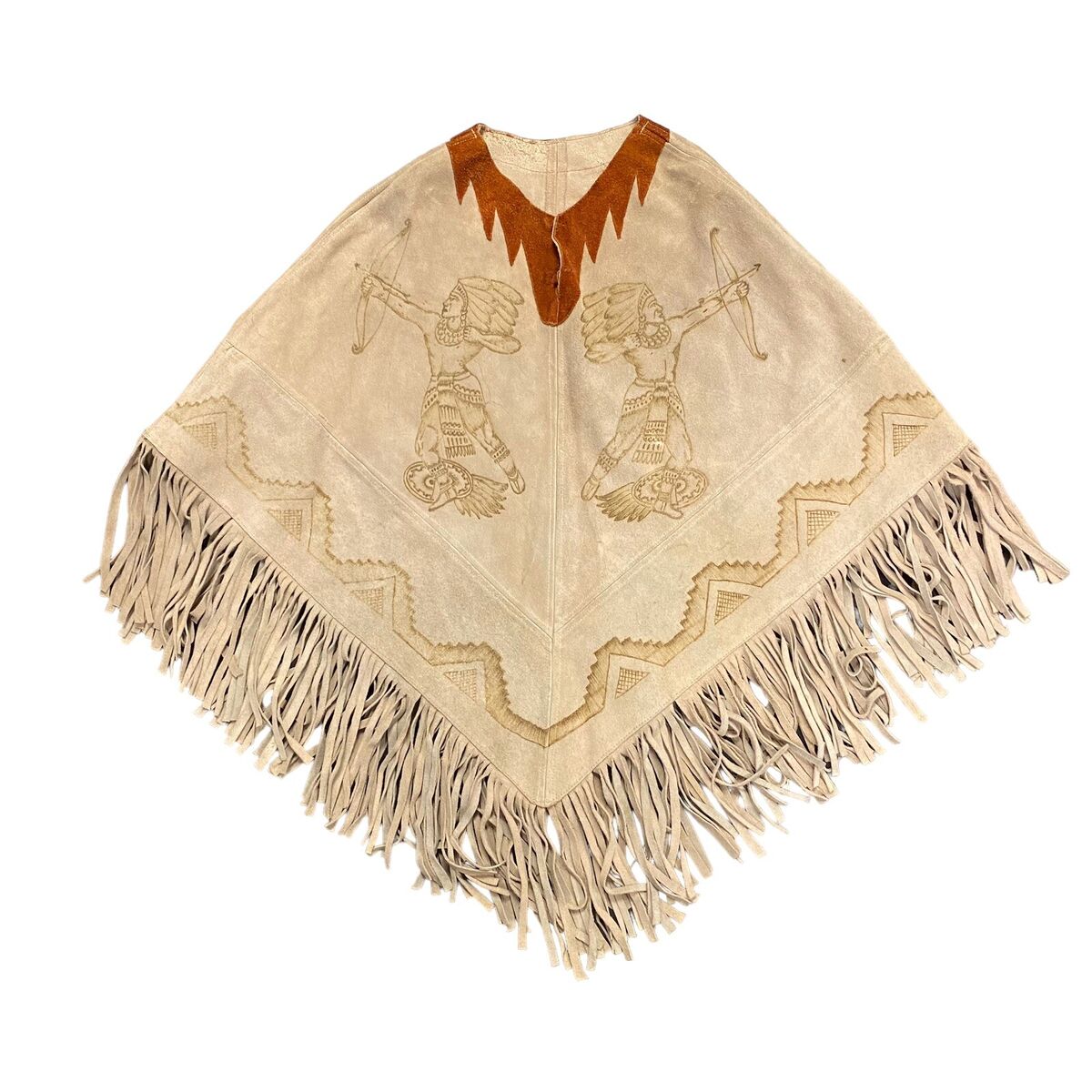 Vintage Southwestern Native American Poncho Mexican Fringe Vintage Southwestern Native American Poncho Mexican Fringe