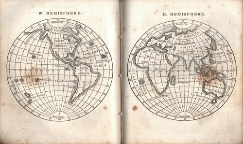 Rare 1 of 7 known copies OLEAN, NY as HAMILTON! maps, geography book 1835 124 pp - Picture 6 of 12