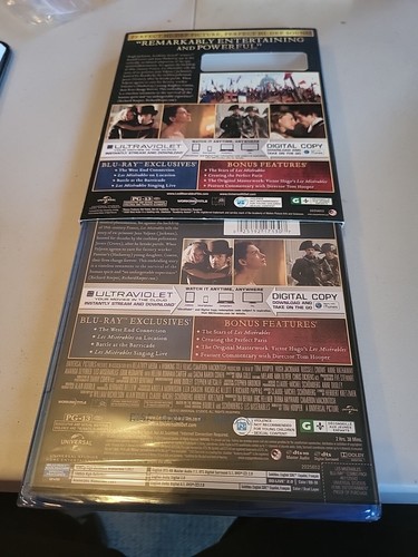 Les Misérables (Blu-ray/DVD, 2013, 2-Disc Set, Includes Digital Copy UltraViole… - Picture 2 of 3