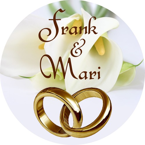 CALLA LILY WEDDING CAKE Image Edible Cake topper design - Picture 8 of 11