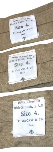 Bush Khaki Drill Aertex RAF GB WW2 Tropical Jacket/Waremaop Belt English - Picture 4 of 4