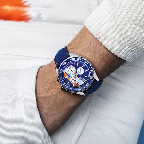 Tag Heuer Formula 1 Quartz Chronograph Gulf Men's Watch CAZ101N.FC8243 - Picture 9 of 11