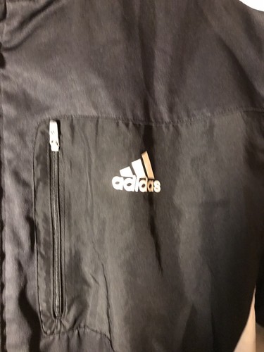 Adidas Men’s Size Sm -3 Stripe Black /White Track Jacket- Mesh Lined Windbreaker - Picture 3 of 9