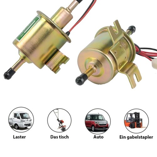 12V HEP-02A Universal Kraftstoffpumpe Benzinpumpe Benzin Diesel Dieselpumpe 8mm - Bild 7 von 11