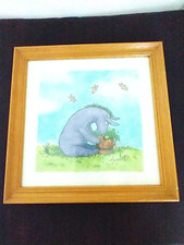 Disney Eeyore Winnie the Pooh 100 Acre Wood Framed Illustration Picture