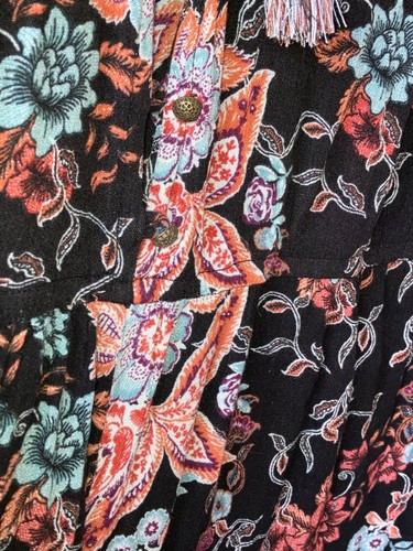 KNOX ROSE NWT PAISLEY FLORAL BOHO JUMPSUIT RAYON XXL NEW - Picture 10 of 12