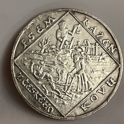 TSCHECHOSLOWAKEI SILBERMEDAILLE 1918-1928 34 mm vz/stgl Erhaltung B15 - Bild 2 von 6