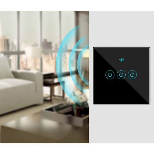 1/2/3 Gangs Wifi Touch Light Wall Switch NO Neutral Wire Required APP Remote - Picture 7 of 17