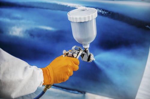 Guanti In Nitrile Texture Diamantata Mercator GoGrip 50 PZ. Neri - Arancioni - Imagen 8 de 29