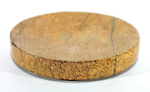Natural Marble Stone Soap Dish for Bath, Tub, Wash Basin Brown - Picture 2 of 5