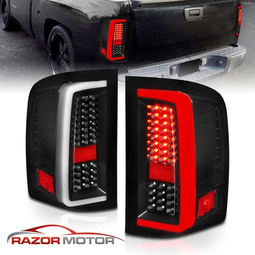 2007-2013 For Chevy Silverado 1500 2500 3500 HD G5 Black Brake LED Tail Lights - Bild 1 von 12