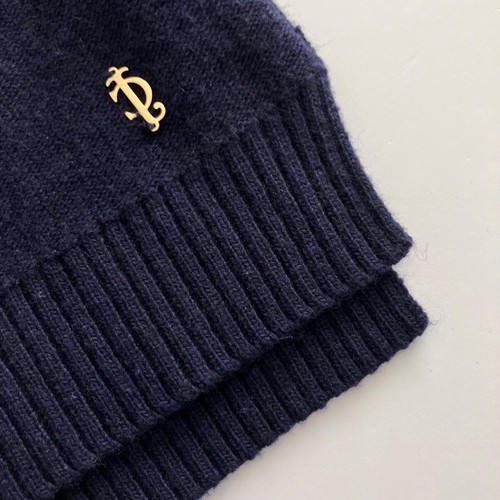 Juicy Couture Womens Wool Blend Sheath Dress Size XS Navy Gold Stud Classic - 第 10/10 張圖片