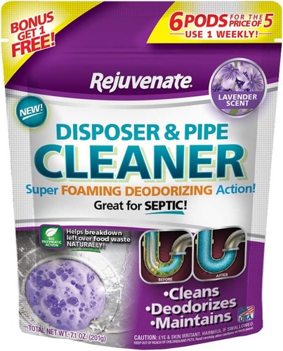 Rejuvenate Lavender Scent Disposer and Pipe Cleaner Odor Eliminator (6-Pack) - Picture 1 of 6