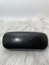 Coach New York Black Hard Clamshell Eye Glass Case Eyeglass Holder Sunglasses