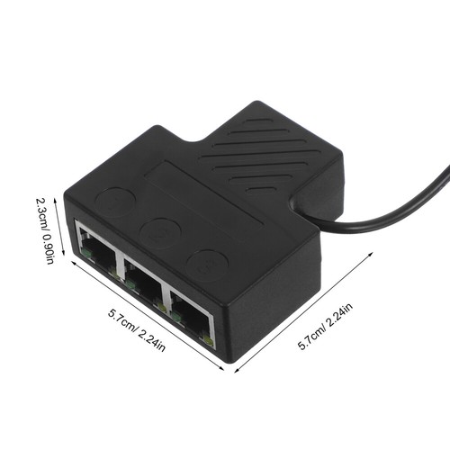 Adaptateur répartiteur réseau RJ45 : Hub Gigabit Ethernet 1 à 3 avec câble d'alimentation USB - Photo 9/12