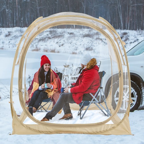 EighteenTek Pop Up Sport Tent Weather Proof Canopy Outdoor Bubble Clear Shelter - Picture 24 of 37