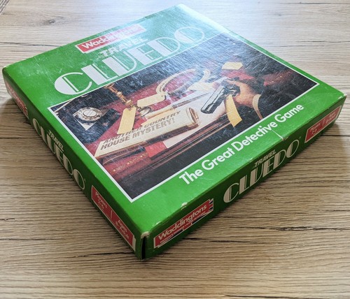 Vintage 1984 Travel Cluedo Family Board Game Waddington's Great Detective Game - Picture 7 of 8
